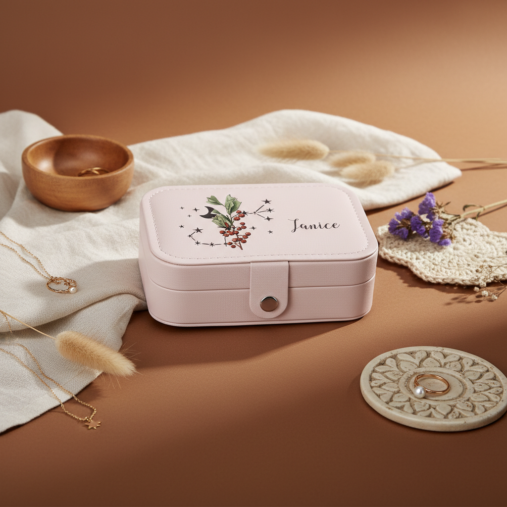 Stellar | Multicolor – Personalized Jewellery Box with Name & Date (Large)