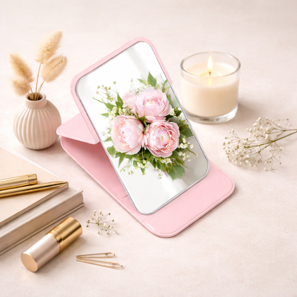 Sweet Sparkle Girl Personalized Compact Pocket Mirror - Pink