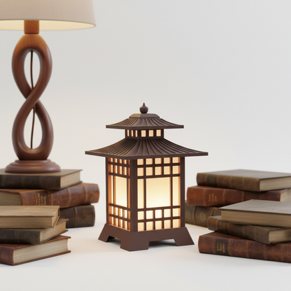 3D Printed Warm Glow Night Lamp with Textured Diffuser (Home)