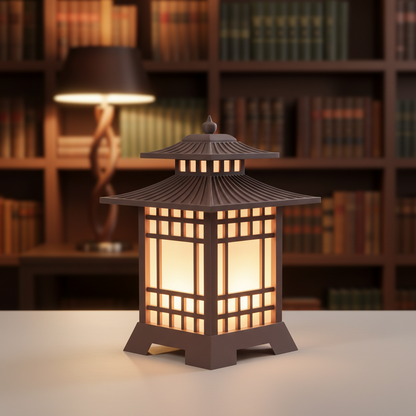 3D Printed Warm Glow Night Lamp with Textured Diffuser (Home)